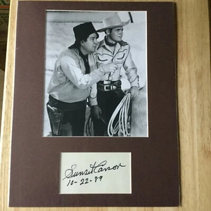 Authentic Sunset Carson Dated Autograph - Western Movie Actor - Picture 1 of 1