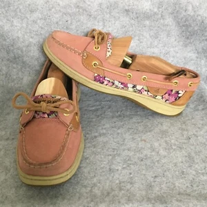 Sperry Top Sider Boat Shoes w/ Liberty Art Fabric, Women's 8M (Pink/Floral) - Picture 1 of 8