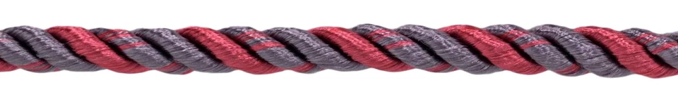 Cordón de cuerda retorcido de 3 capas, color # PR22 - Wine Medley púrpura [8 yardas] Foto 1 de 1