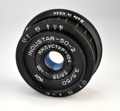 HAND MADE M42 USSR MACRO ONLY INDUSTAR-104 f2.8/28 LENS from AGAT-18K CAMERA (2) - Image 1 of 4