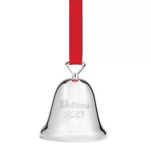 Campana anual de Navidad Reed & Barton 2023 plateada 0,31 metálica - Imagen 1 de 4