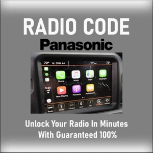 ANTI-THEFT PANASONIC RADIO CODE MODELS UCONNECT 8 .4 UDV STEREO PINCODE SERVICE - Picture 1 of 4