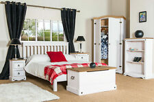 Premium Corona Whitewashed Solid Pine Bedroom Furniture & Natural Pine Tops