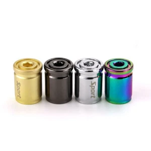 4x Titanium Anti-theft Car Tire Valve Cap Aluminum Sport Exterior Auto Air $i - Picture 1 of 15