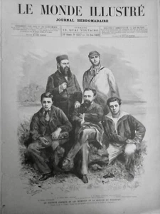 1882 Explorer South America Dr Crevaux Paraguay Venezuela 5 Ancient Newspapers - Picture 1 of 5