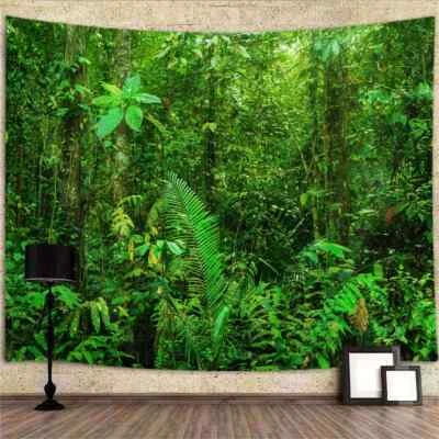 Wald Natur Poster XXL Wandteppich Wandbehang Grünpflanze Wandtapete Hintergrund - Bild 1 von 4