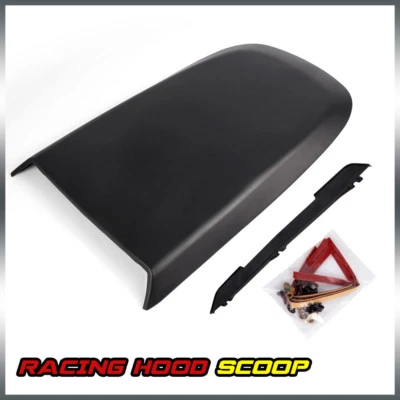 Fit For Ford Mustang GT V8 2005-09 Black Front Racing Style Air Vent Hood Scoop - Image 1 of 4
