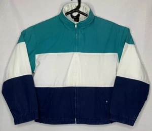 Vintage Eddie Bauer Men’s XL Color Block Full Zip Mesh Lined Jacket - Picture 1 of 10