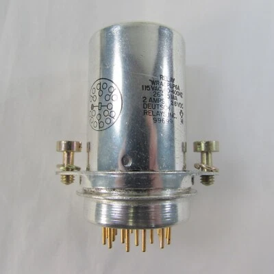 Deutsch WRACPLP6A Relay 115V 60-400Hz 26-35MA 2 AMPS 28VDC NSN: 5945-01-189-3024 - Image 1 of 3