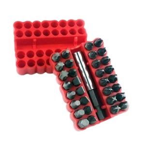 33Pcs Security Bit Set Tamper Proof Bit Set Screwdriver Hex Star Screwdriver Bit - Picture 1 of 8