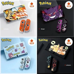 Pokemon Case And Protection Joy Con For Nintendo Switch Oled Charizard Gengar - Picture 1 of 25