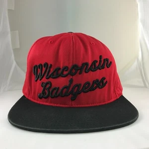 Wisconsin Badgers Adidas College Vault Snapback Hat Cap - Picture 1 of 9