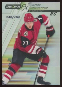 2020-21 Upper Deck Synergy FX Rookies Victor Soderstrom /749 Arizona Coyotes - Picture 1 of 2