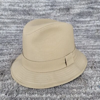 Sombrero Fedora Stetson Vintage Repelente al Agua Ropa de Hombre Informal Bronceado 6 7/8 Foto 1 de 4