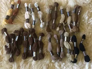 DMC Laine Colbert 27 Skeins Virgin Wool Yarn Lot Floss Crewel Needlepoint - Picture 1 of 7