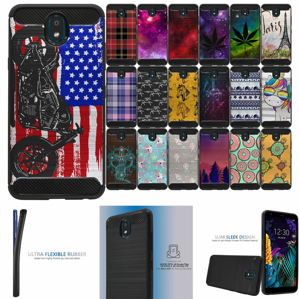 For [LG Escape Plus/ LG Arena 2][Flex TPU Fiber SET12] Slim Shock Combat Case - Image 1 of 1