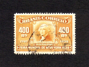 Brazil 1939 N.Y. World's Fair/ Washington (SG 620) good used collectible stamp!