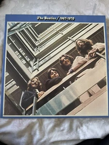 THE BEATLES 1967 1970 BLUE ALBUM VINYL DOUBLE LP RECORD BEST OF COMPILATION - Picture 1 of 3