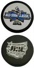 2001 BINGHAMTON NEW YORK BC ICEMEN 30TH UHL  + 10TH ANNIVERSARY PUCK 🇨🇦 GEM