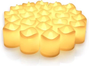 Neween Battery Operated LED Tealights, Pack of 12 Electric Candles Realistic - Picture 1 of 7