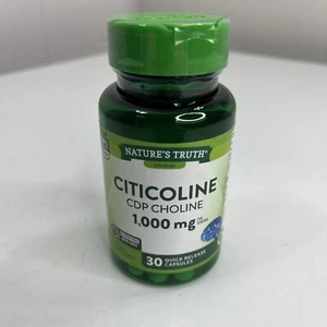 Citicoline CDP Choline, 1,000 mg, 30 Quick Release Capsules - Picture 1 of 3