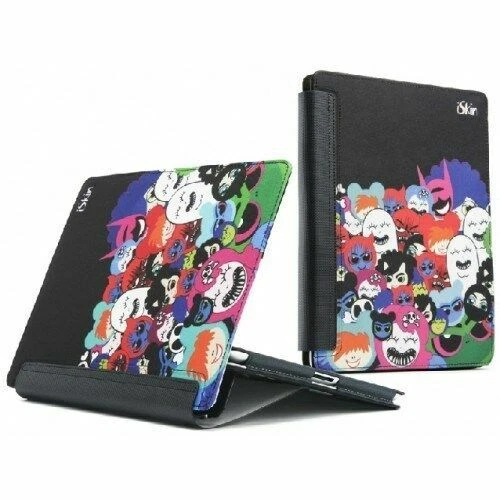 iskin iPad 2 Case Happy Friends Folio Typing View Stand Folding Cover Cute Kids - Image 1 of 4