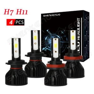 For Suzuki Hayabusa GSX1300R 2008-2017 4X H7 H11 LED Headlight Bulbs 6000K - Picture 1 of 9