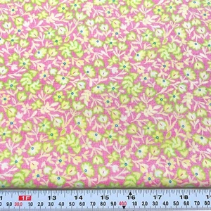 Fleurologie Stephanie Ryan Moda Florals on Pink Cotton Fabric by the HALF YARD - Picture 1 of 2