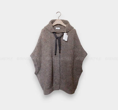 Brunello Cucinelli Mujer Cárdigan Chaleco Poncho Monili Suéter Tejido Talla XXS Foto 1 de 4