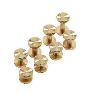 10Pcs Binding Chicago Screws Decorative Bookbinding Stud Screws For Handbag - Picture 1 of 34