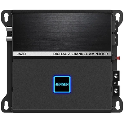 AMPLIFICADOR DE 2 CANALES JENSEN JA2B 225W RMS CLASE D APLICACIÓN BLUETOOTH, DSP, LUCES RGB Foto 1 de 4