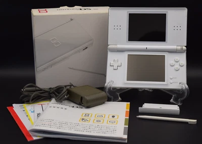 Nintendo DS Lite Console Crystal White – Boxed With Charge Region Free Rank A - Image 1 of 4