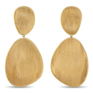 Pendientes colgantes Marco Bicego Lunaria doble gota oro amarillo de 18 quilates MB17-070225 - Imagen 1 de 6