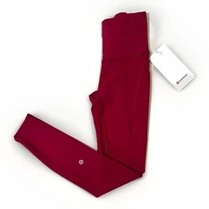 New Lululemon Wunder Train High Rise Tight 25" W Pockets RUBRuby Red Size 2 #12 - Picture 1 of 6