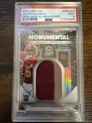 Panini Spectra 2024 - Monumental Jayden Daniels #MM-JDS/60 (MEM, RC) PSA 9 Foto 1 de 2