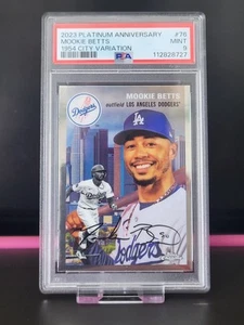 Mookie Betts 2023 Topps Platinum Anniversary 1954 City Variation Card PSA 9 - Picture 1 of 2