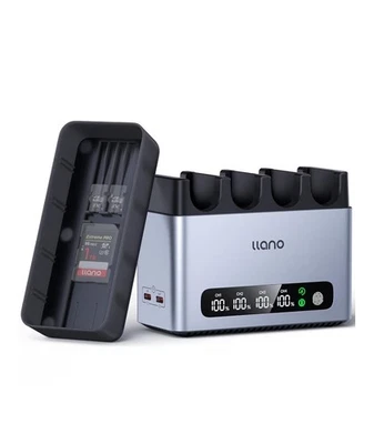 65W 4-Slot EN-EL15C Charger for Nikon - Touch LED Display, 15W Reverse Charging - Image 1 of 4