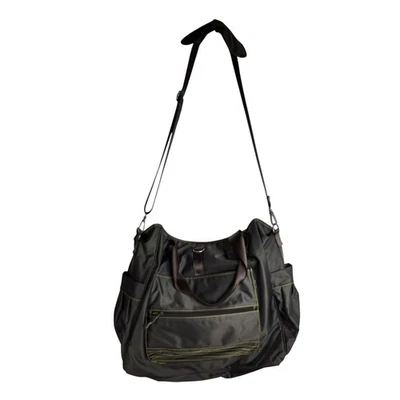 Athleta Yoga Gym Bag Gray Green Large Crossbody Strap Yoga Mat Carrier - Image 1 of 4