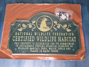 National Wildlife Federation Certified Wildlife Habitat Metal Sign New - Picture 1 of 5