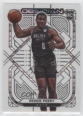 2020-21 Panini Obsidian Panini Rewards White Pulsar Reggie Perry #183 Rookie RC - Image 1 of 2