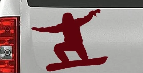 Calcomanía adhesiva de vinilo para ventana de coche o camión deportivo de nieve snowboard Foto 1 de 1