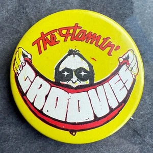 Spilla promozionale vintage 1976 THE FLAMIN' GROOVIES distintivo 1,5" bottone SF rock band - Foto 1 di 2