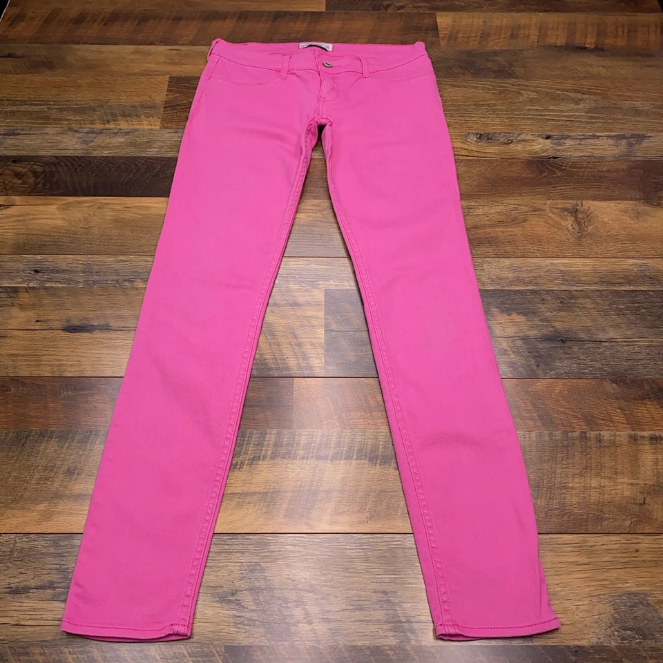 Abercrombie Kids Skinny Jeans 16 Pink Low Rise Stretch  - Image 1 of 4