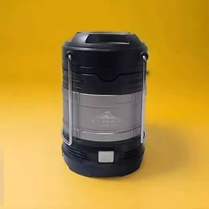 Cascade Mountain Tech faltbare LED-Laterne: schwarz & grau Farbe: getestet/funktioniert - Bild 1 von 5