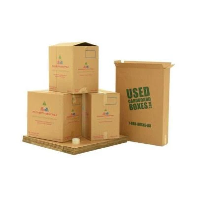 UsedCardboardBoxes - X-Large Moving Boxes Kit - 12 Total Boxes - Image 1 of 4