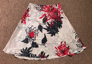 Vintage A Byer Skirt Girls Floral A- Line W29 Size 7 - Picture 1 of 7