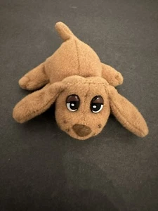 VTG 1995 Lewis Galoob Mini Baby Brown Nose Fur Pound Puppy Puppies Dog Plush - Picture 1 of 11