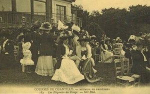 Neuauflage alte Postkarte - Course de Chantilly'les Elegantes / Paris - M.164 - Bild 1 von 1