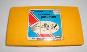 Vintage Sterling All Purpose Junk Box Yellow Dated 1972 7.5" x 4.5" No. 278 - Bild 1 von 7