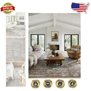 Amber Lewis 7'6"x9'6" Indoor Area Rug - Floral Teal Design for Timeless Decor - Picture 1 of 11
